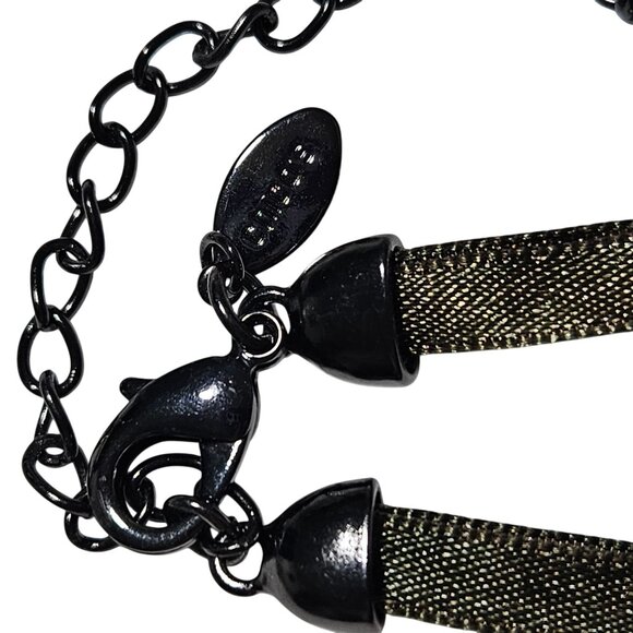 Chicos Elegant Iridescent Bead Necklace Rhinestone Accent Statement Fashion - Picture 6 of 8